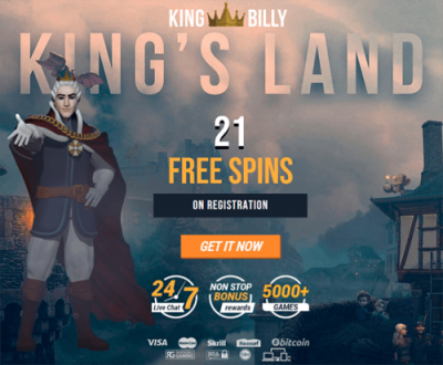 King Billy 21 free spins exclusive