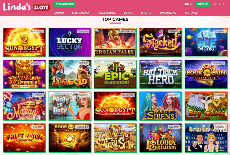 lady Linda slots casino games